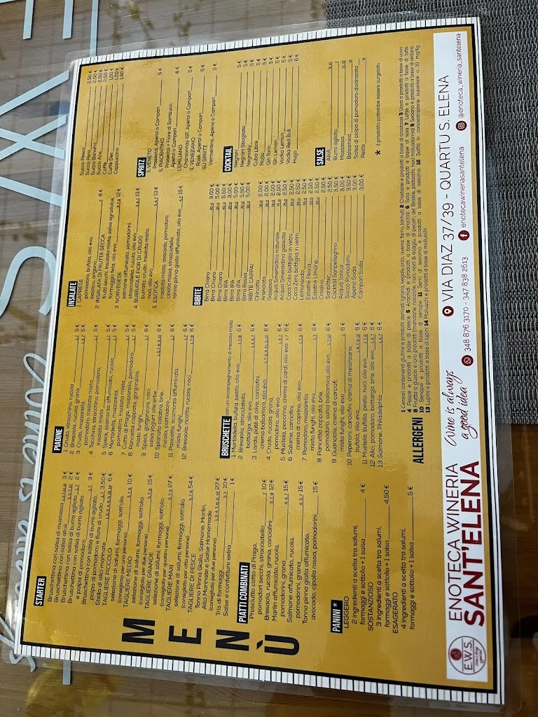 Menu_Enoteca Wineria Sant'Elena_Quartu Sant'Elena_image_1