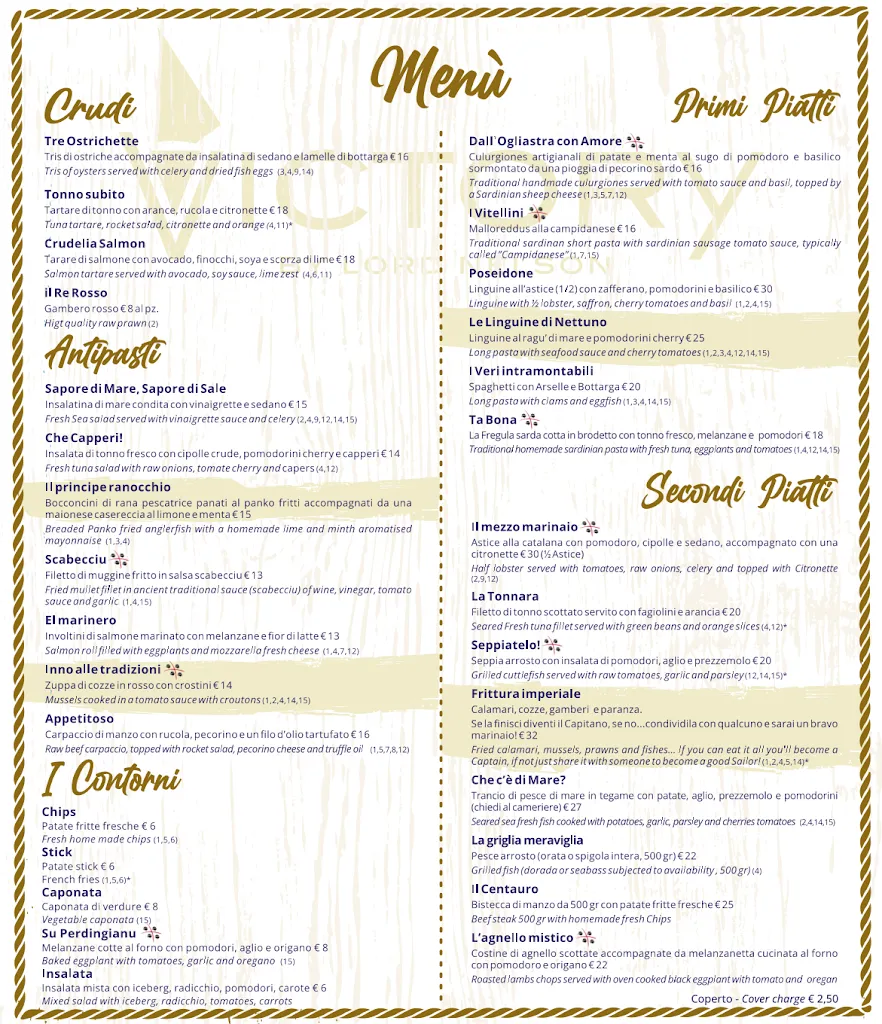 Menu_Victory by Lord Nelson - Ristorante di Pesce Cagliari - Quartu Sant'Elena_Quartu Sant'Elena_image_3