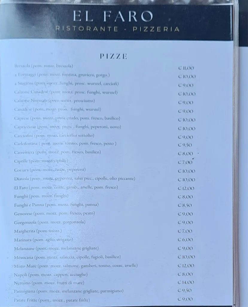 Menu_Restaurante El Faro_Quartu Sant'Elena_immagine_4