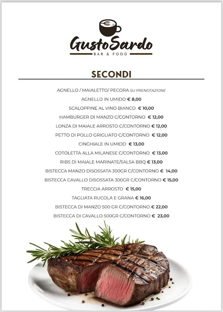 Menu_Gusto Sardo Bar_Restaurant_Quartu Sant'Elena_immagine_1