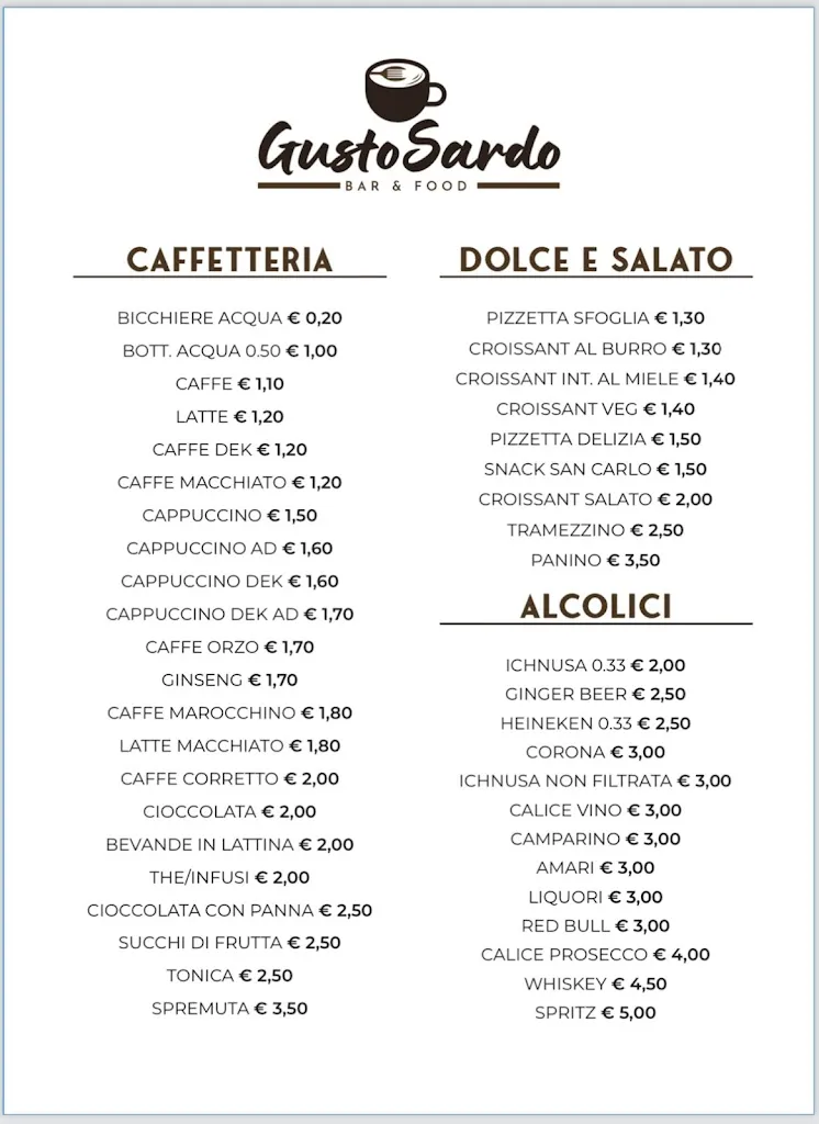Menu_Gusto Sardo Bar_Restaurant_Quartu Sant'Elena_immagine_4