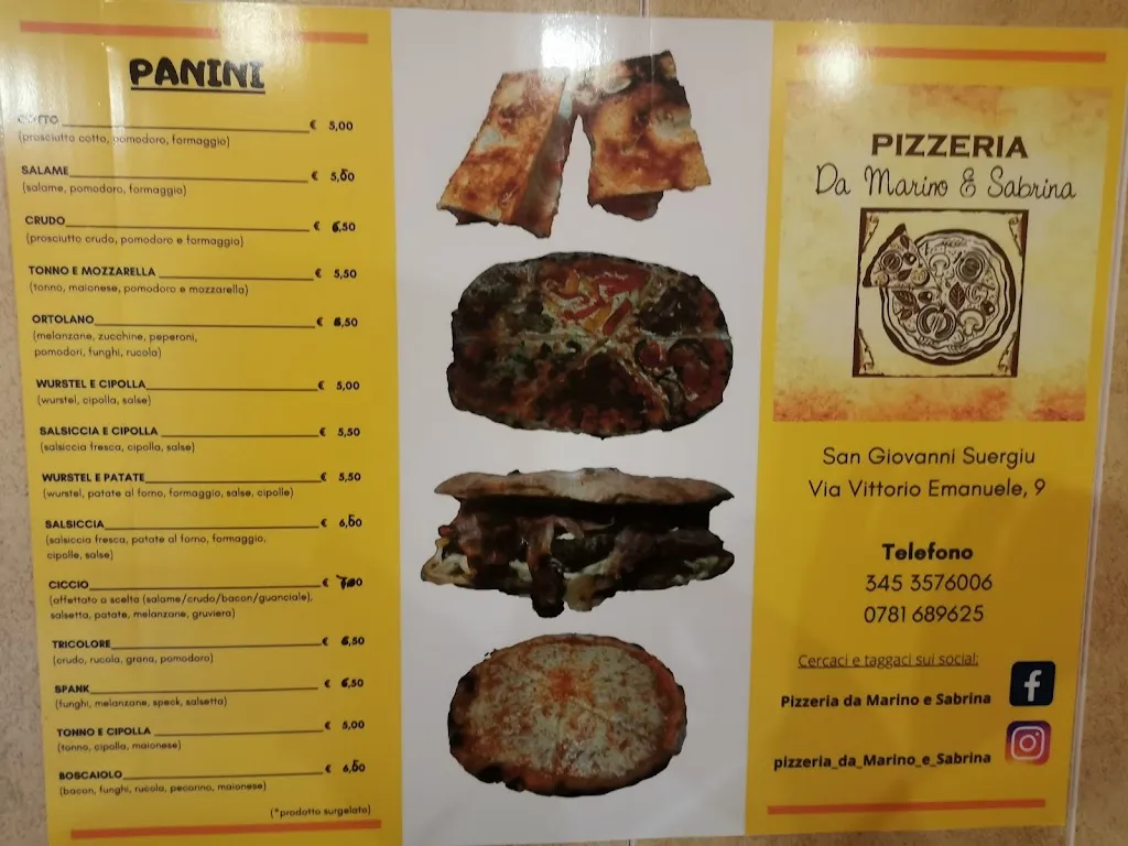 Menu_Pizzeria Diana Marino e Lentini Sabrina_San Giovanni Suergiu_image_3