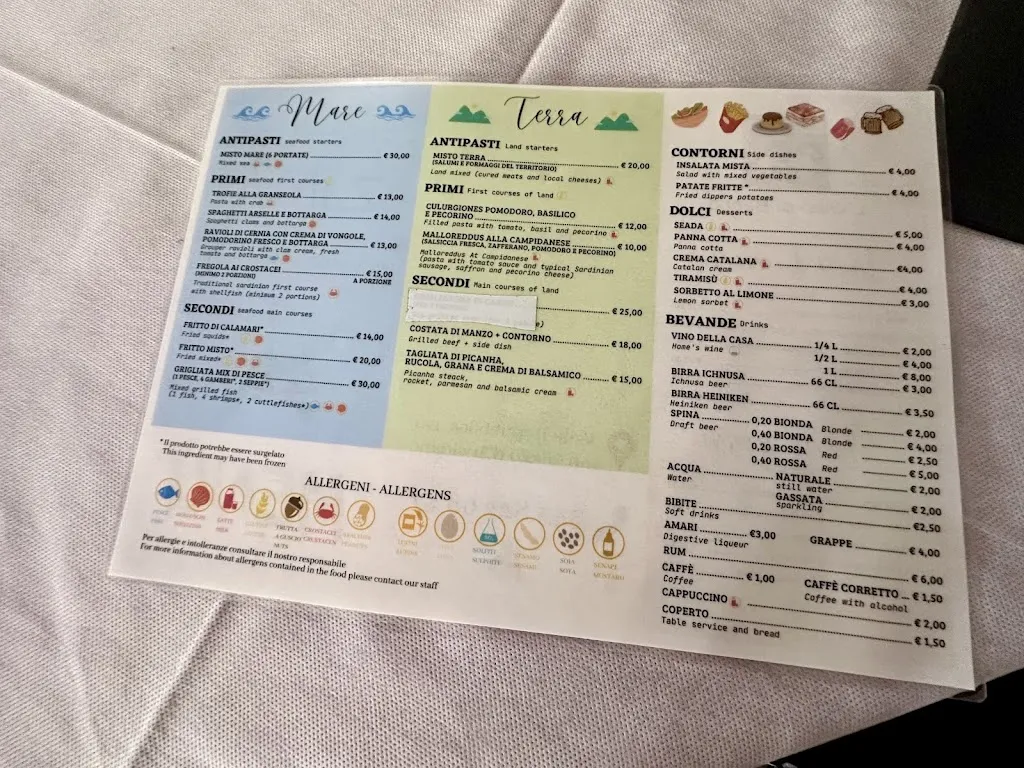 Menu_Ristorante Trattoria Zimà_San Nicolò d'Arcidano_image_1