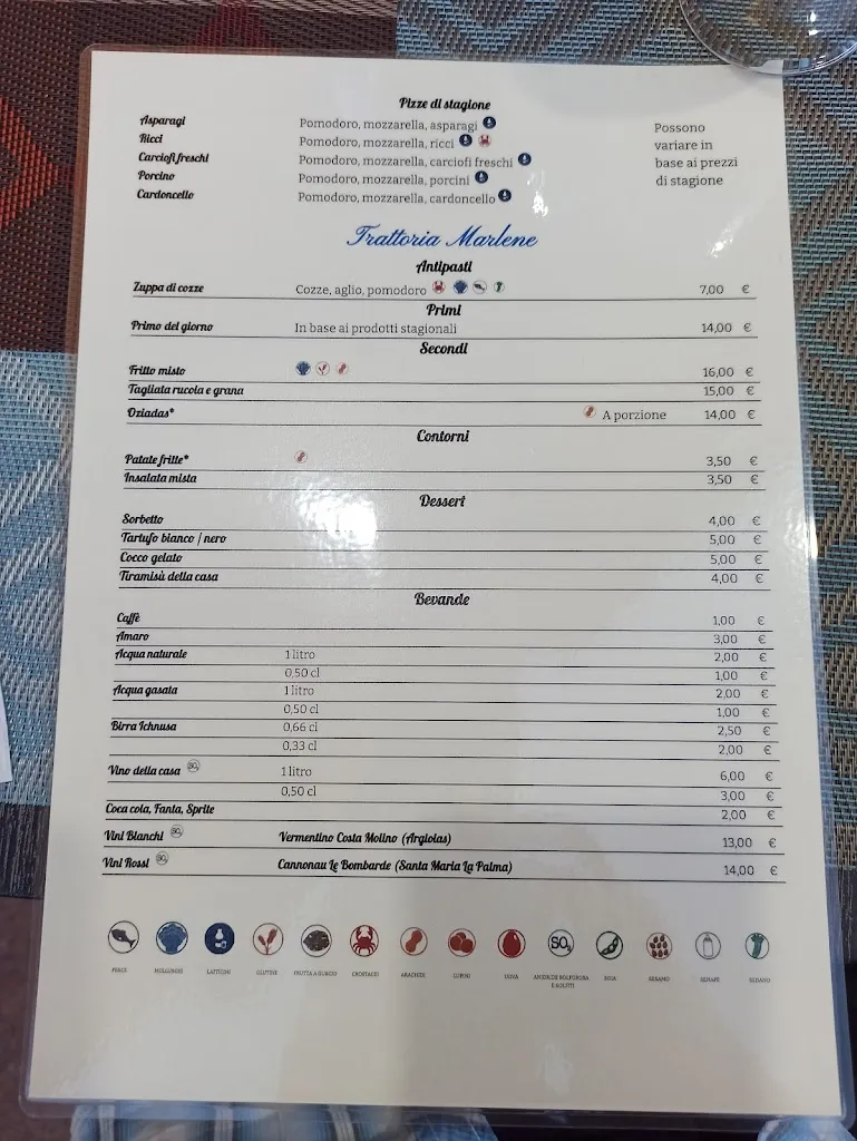 Menu_Marlene_San Nicolò d'Arcidano_image_1