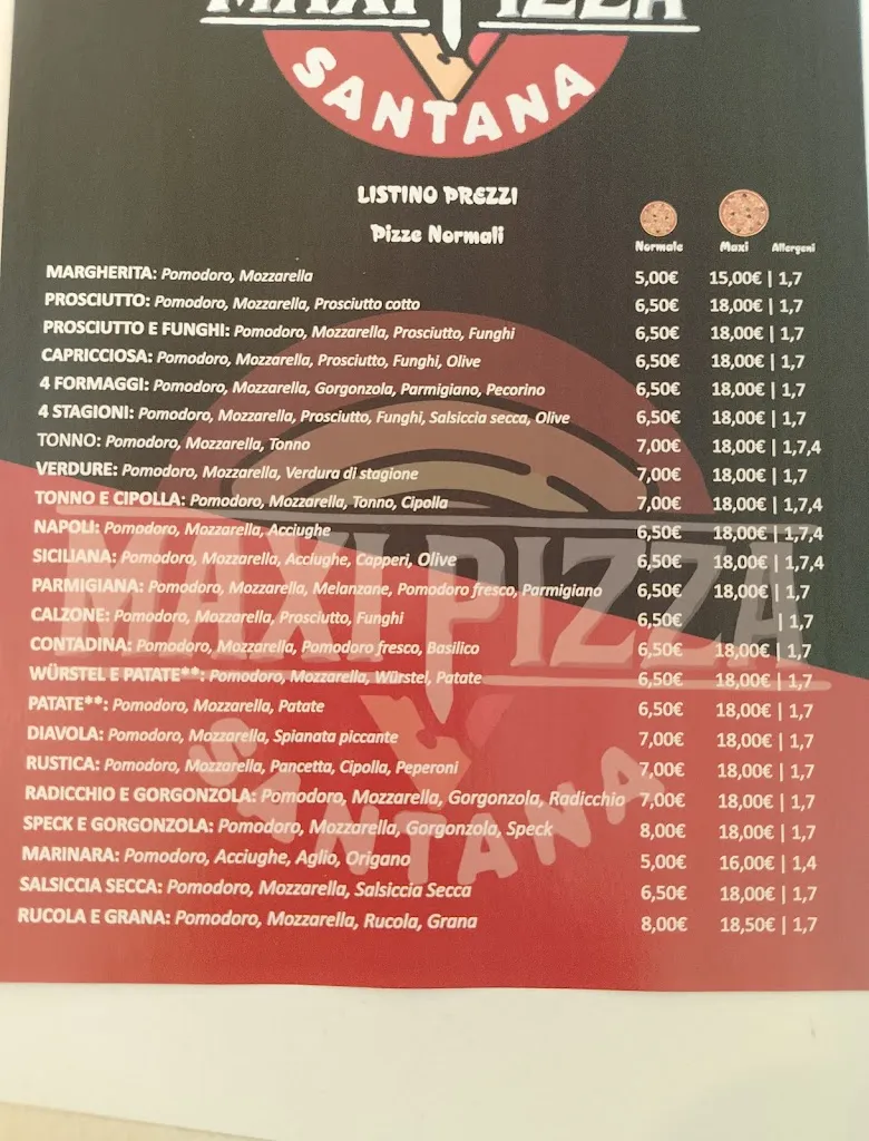 Menu_Maxi Pizza Santana_San Gavino Monreale_image_1