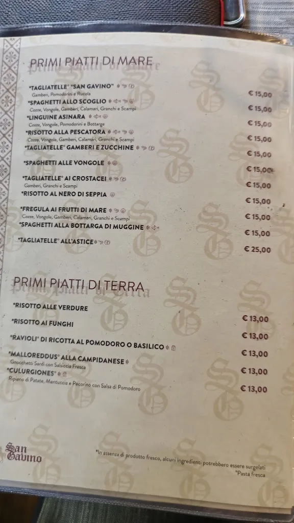 Menu_Ristorante Pizzeria San Gavino_Porto Torres_image_4