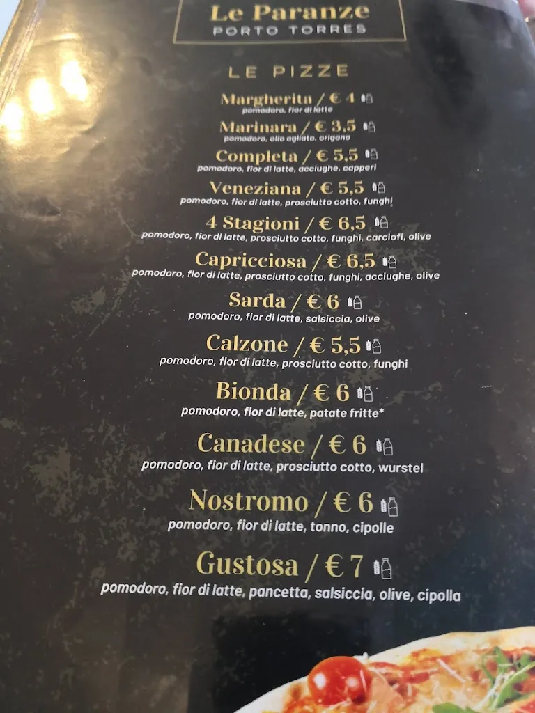 Menu_Ristorante Pizzeria Braceria Le Paranze di Alessandro Usai_Porto Torres_image_1