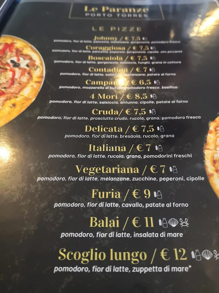 Menu_Ristorante Pizzeria Braceria Le Paranze di Alessandro Usai_Porto Torres_image_2