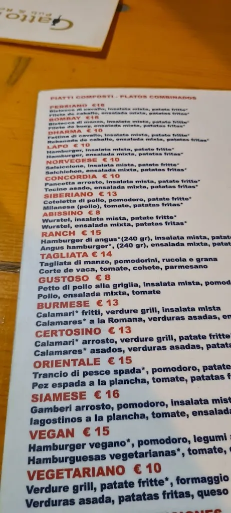 Menu_Gatto Nero Pub_Porto Torres_image_1