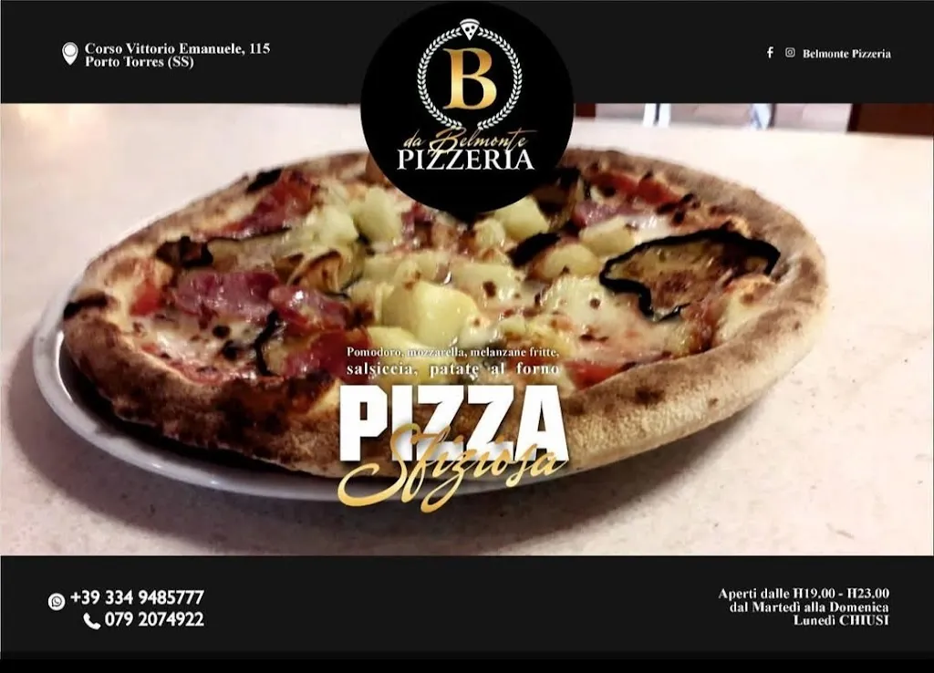 Da Belmonte Pizzeria restaurant in Porto Torres
