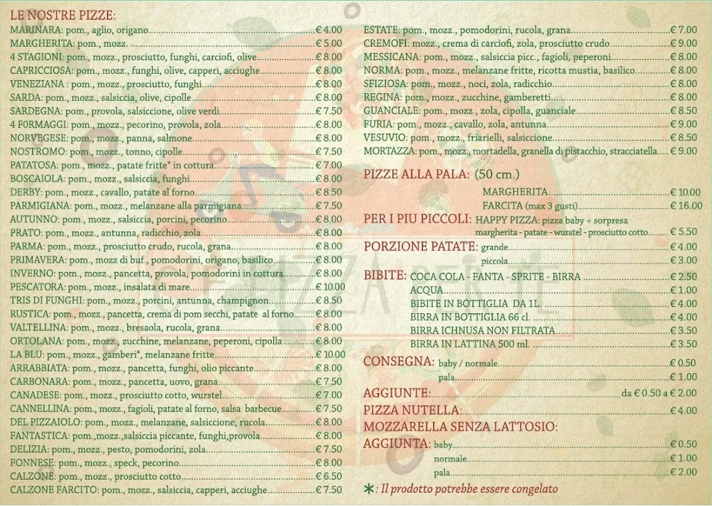 Menu_Pizzeria C'è Pizza Per Te_Porto Torres_image_1