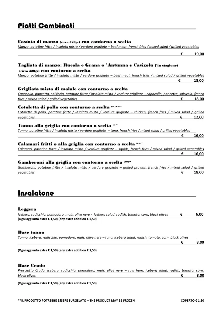 Menu_Il Nuraghe Sport & Food - Futsal Bar Pizzeria_San Vero Milis_image_2