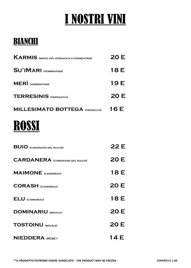 Menu_Il Nuraghe Sport & Food - Futsal Bar Pizzeria_San Vero Milis_image_3