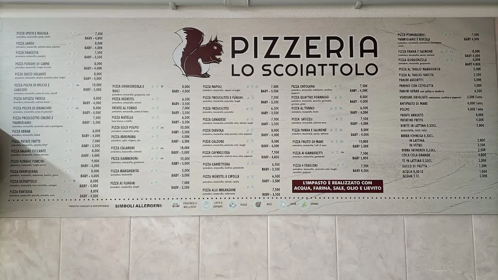 Menu_Pizzeria Lo Scoiattolo_San Sperate_immagine_1
