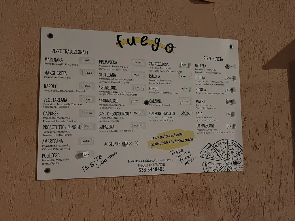 Menu_Pizzeria Fuego_Sant'Antonio di Gallura_image_1