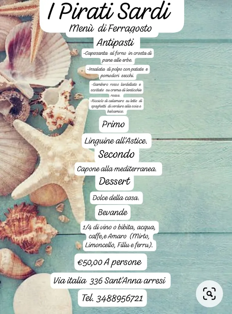 Menu_Ittiturismo I Pirati Sardi_Sant'Anna Arresi_image_4