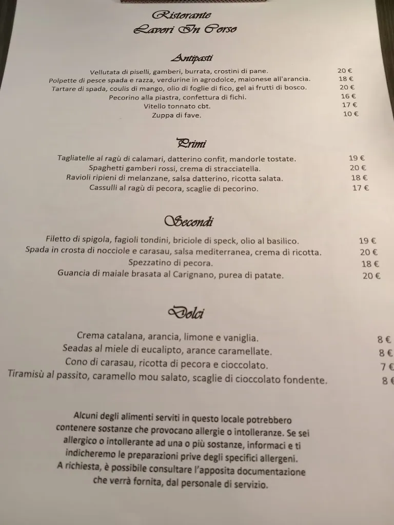 Menu_Ristorante Lavori in corso_Sant'Anna Arresi_image_2