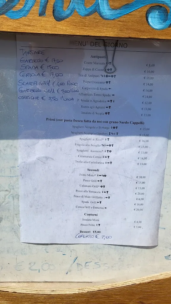 Menu_Ristorante La Barchetta Specialita' Pesce Allo Spiedo_Sant'Anna Arresi_immagine_1