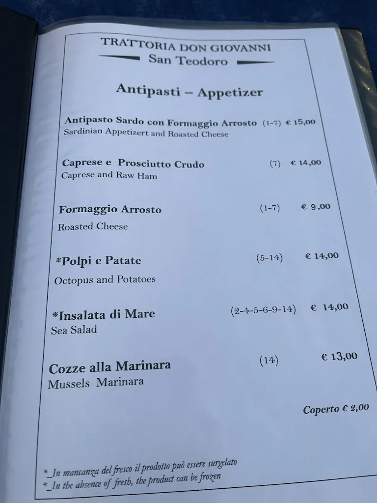 Menu_Trattoria Don Giovanni_San Teodoro_image_1