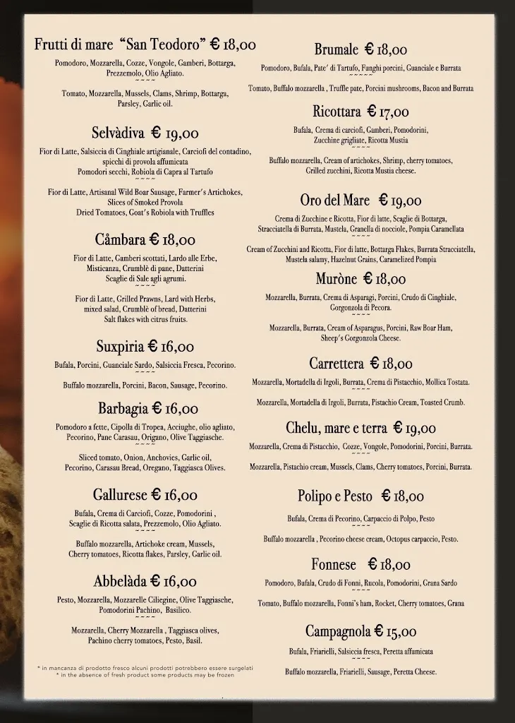 Menu_Vianello's Sardinian Street food_San Teodoro_image_4