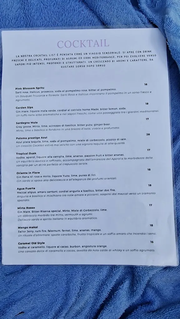 Menu_Bal Harbour Restaurant Entertainment_San Teodoro_image_1