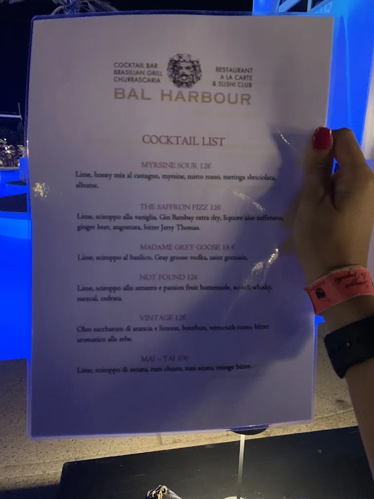 Menu_Bal Harbour Restaurant Entertainment_San Teodoro_image_4