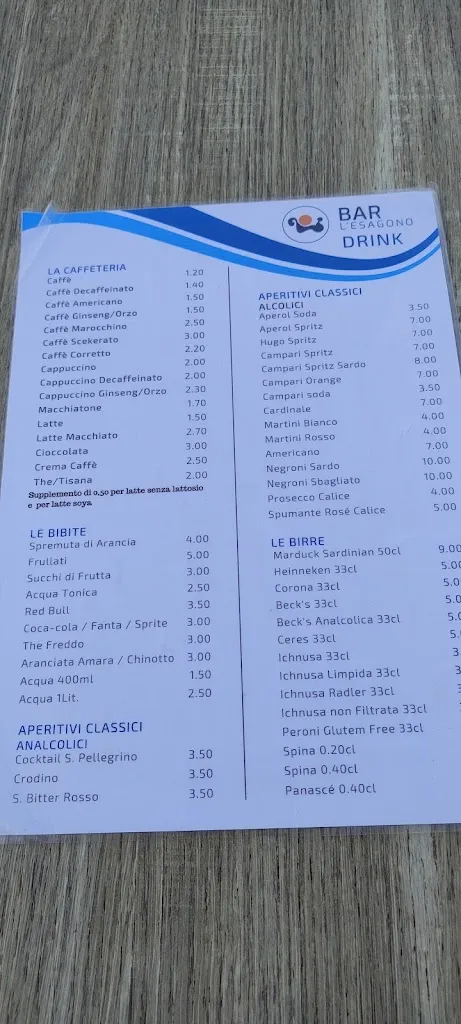 Menu_Bar Ristorante L'Esagono_San Teodoro_image_4