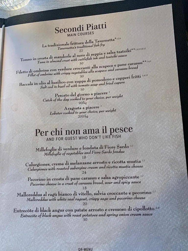 Menu_Ristorante La Tavernetta_San Teodoro_immagine_2