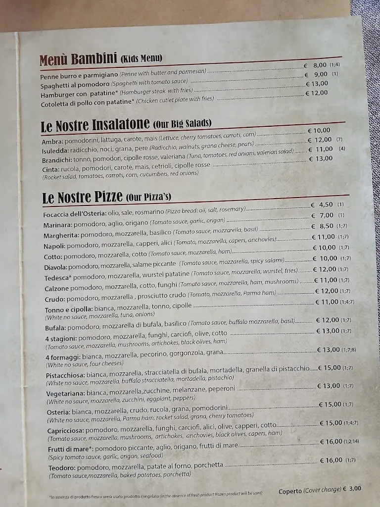 Menu_L' Osteria di San Teodoro_San Teodoro_image_2