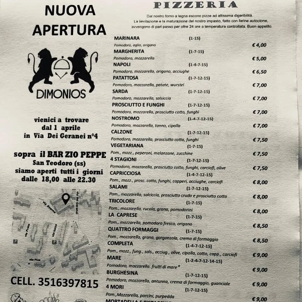 Menu_Dimonios Ristorante Di Mario Vincis_San Teodoro_image_1