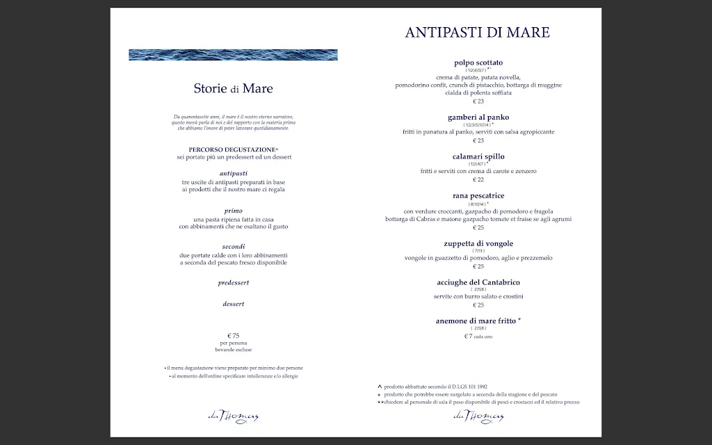 Menu_Ristorante da Thomas_Santa Teresa Gallura_immagine_1