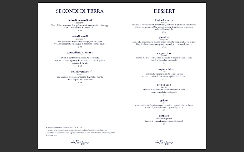 Menu_Ristorante da Thomas_Santa Teresa Gallura_immagine_2