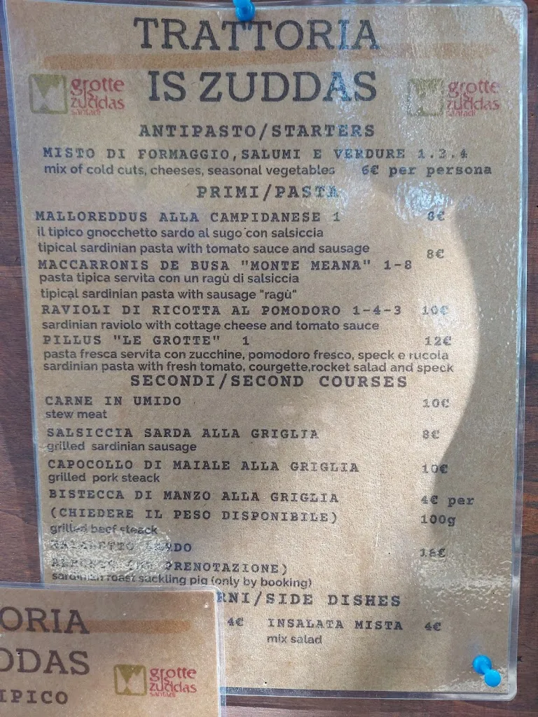Menu_Trattoria Is Zuddas_Santadi_image_2