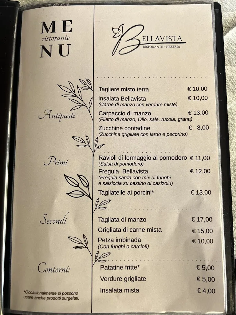 Menu_Bellavista Ristorante Pizzeria_Santu Lussurgiu_immagine_1