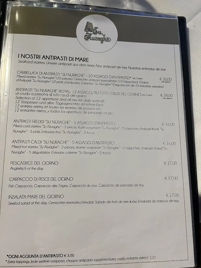 Menü_Ristorante su Nuraghe_Sedini_Bild_2