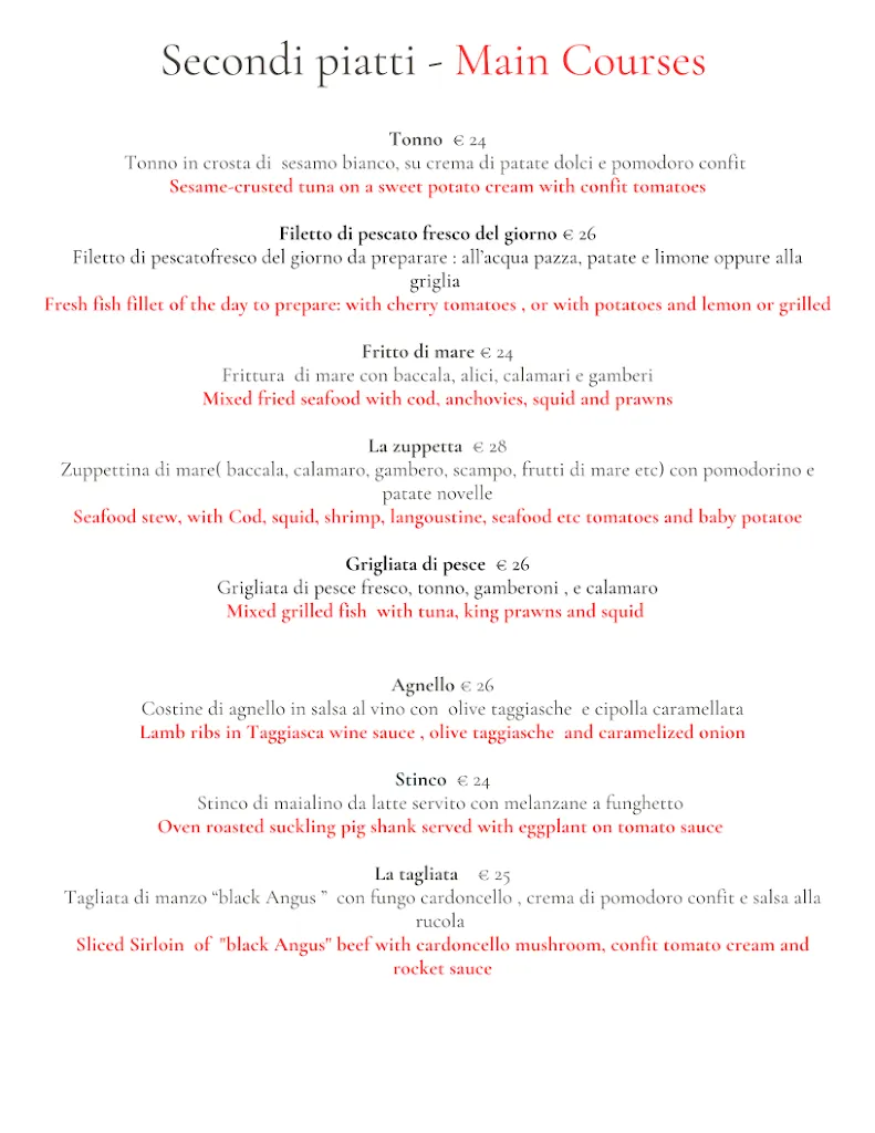 Menu_Accènto Restaurant Sorrento_Serrenti_image_2