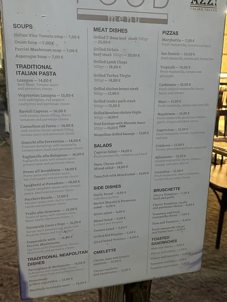 Menu_AZZ! Italian Tavern_Serrenti_image_2