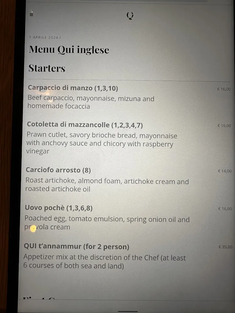 Menu_Qui Sorrento_Serrenti_image_1