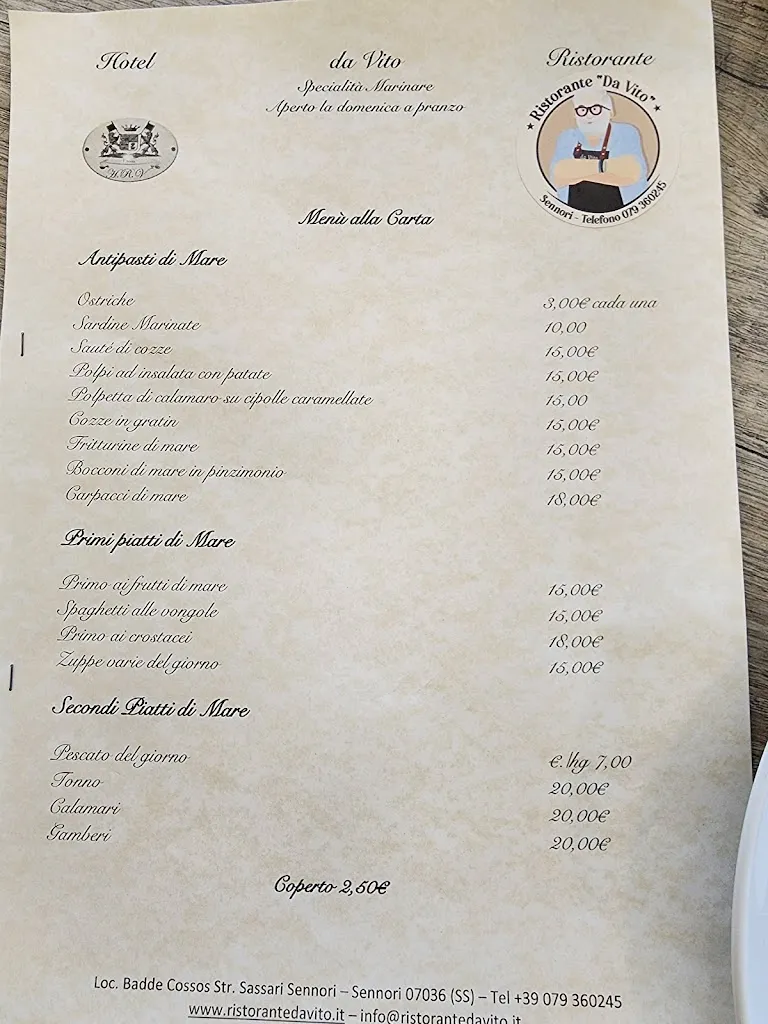 Menu_Ristorante Da Vito_Sennori_image_1