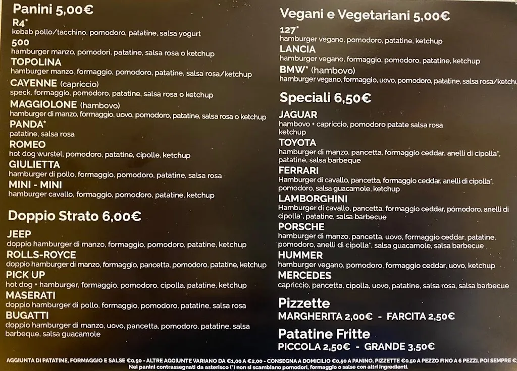 Menu_Pizzeria paninoteca Take Away da Carmelo_Sennori_immagine_1