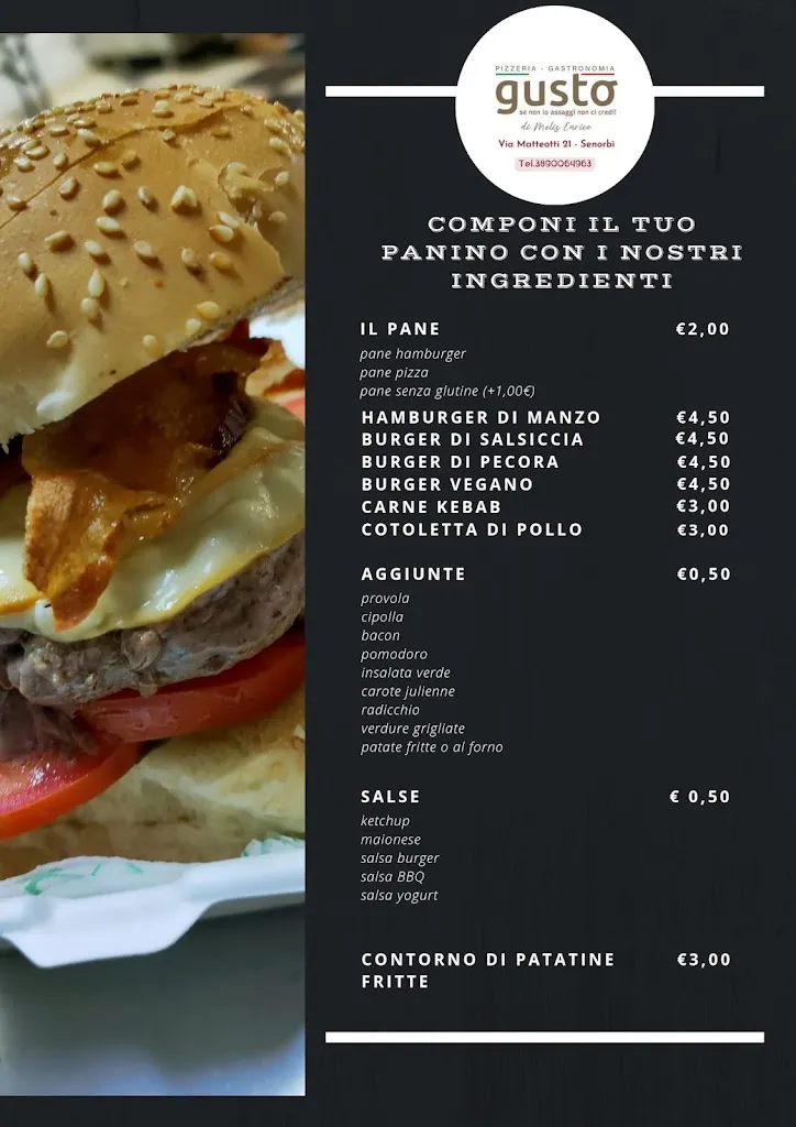 Menu_GUSTO Pizza & Cucina di Melis Enrico_Senorbì_image_1