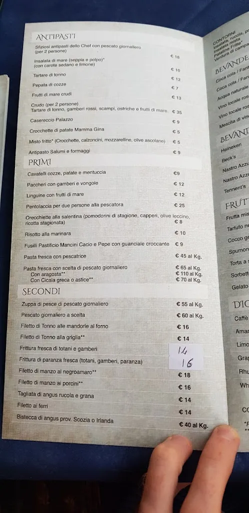 Menu_Trattoria Il Palazzo Di Antonaci Andrea_Giuggianello_image_2
