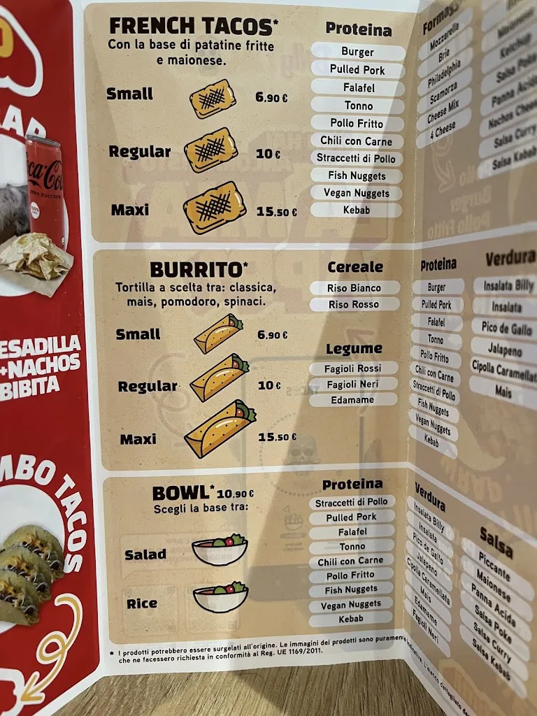 Menu_Billy Tacos Cagliari_Su Planu_image_4
