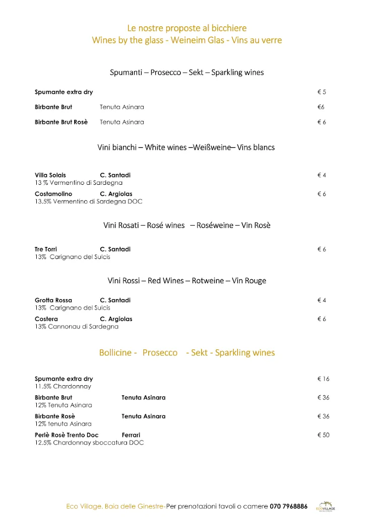 Menu_Panoramic Restaurant Baia Eco Village_Teulada_image_3