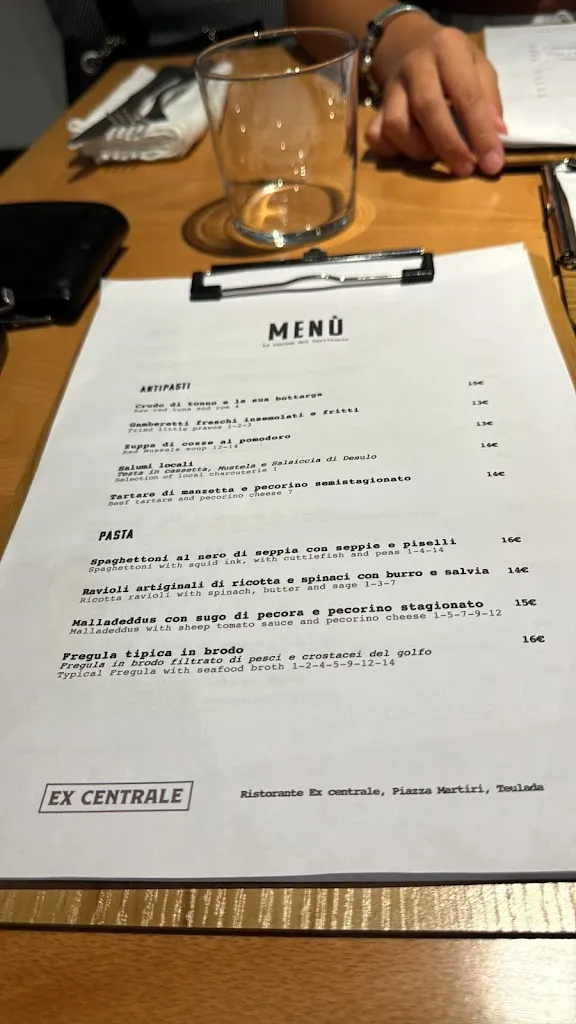 Menu_Ristorante Ex Centrale_Teulada_image_1