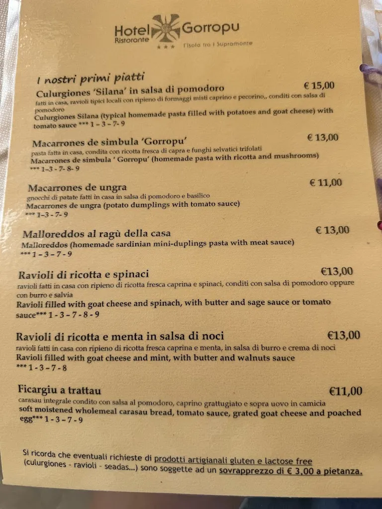 Menu_Gorropu Restaurant_ coffee, lunch, dinner & aperitif time_Urzulei_image_3