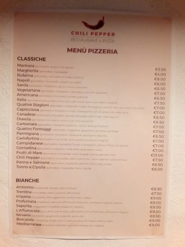 Menu_Ristorante Pub Paninoteca Chili Pepper di Paola Mainas_Villamassargia_image_1