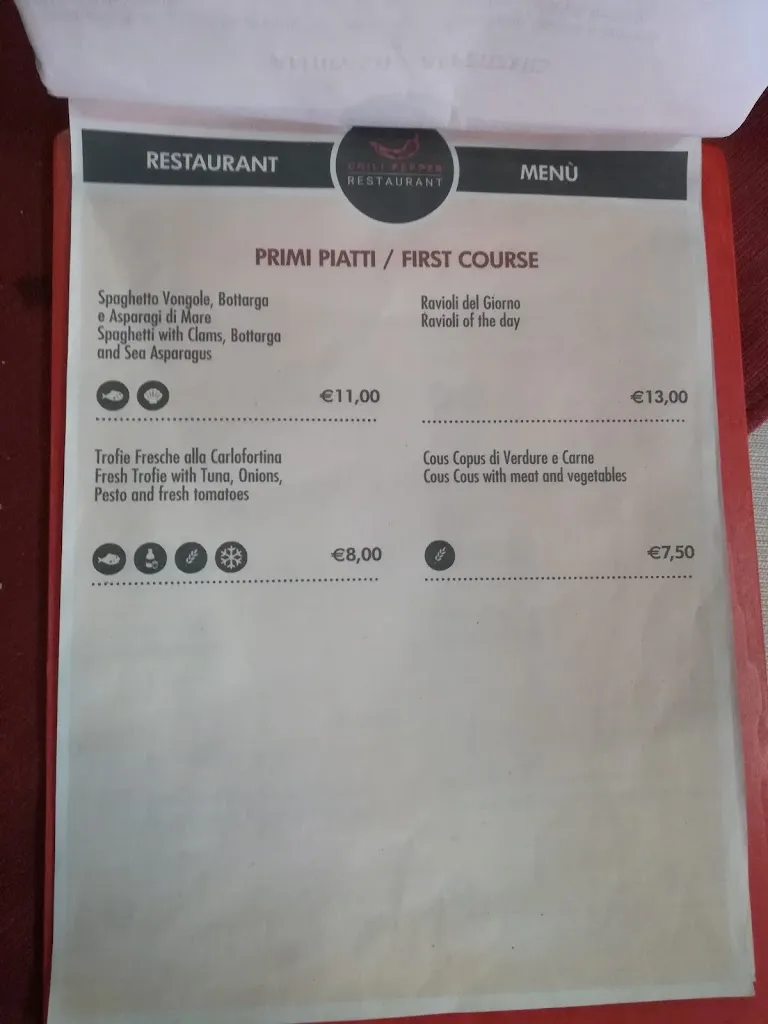 Menu_Ristorante Pub Paninoteca Chili Pepper di Paola Mainas_Villamassargia_image_4