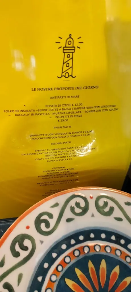 Menu_L'Altro Faro_Isole Tremiti_immagine_2