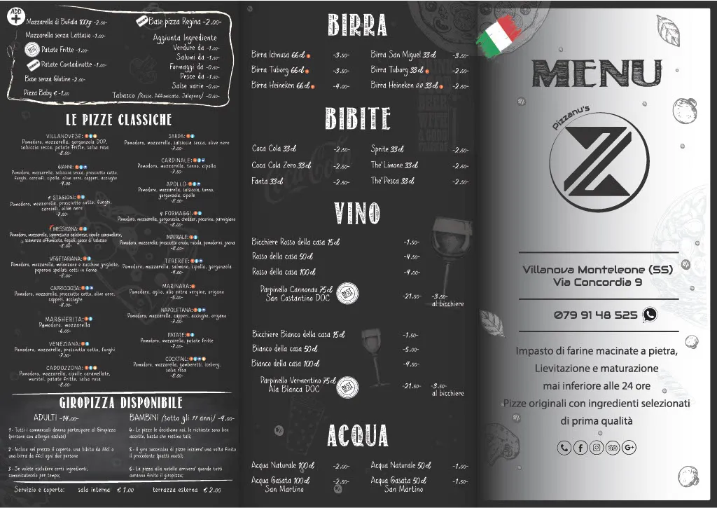 Menu_Pizzanu’s Pizzeria Ristorante_Villanova Monteleone_image_3
